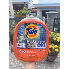 VIÊN GIẶT Tide Oxi 4 in 1 hộp 104v - Mỹ 100% mẫu mới Thùng 104 Viên