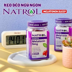 Kẹo dẻo giúp ngủ ngon Natrol Gummies Melatonin 5mg 180 viên