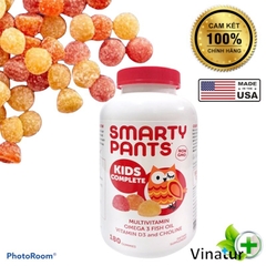 Date 2025 Kẹo cú Hộp 180 viên Smarty Pants Kid cho bé