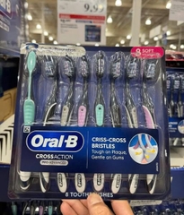 Set Bàn Chải Đánh Răng Oral-B Cross Action Pro Advanced 8 Cây Của Mỹ