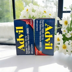 [CHÍNH HÃNG MỸ] Viên Nén Giảm Đau Hạ Sốt Advil Ibuprofen 200mg – Hộp 200 Viên