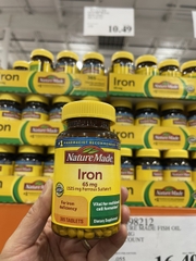 Viên uống bổ sung sắt Nature Made Iron 65mg USA (365 viên)