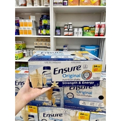 Date 4/25 Sữa Ensure nước hương Vani Ensure Original Vanilla 237ml Thùng 24 chai của Mỹ date 3/25
