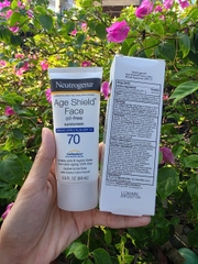 Kem Chống Nắng Da Mặt Neutrogena Age Shield Face Oil Free Sunscreen Broad Spectrum SPF 70 (Tuýp 88ml)