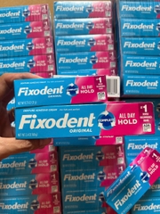 [HÀNG MỸ] Keo Dán Hàm Giả Cố Định Fixodent Complete Original All Day Hold Tuýp Mini 21g/68g