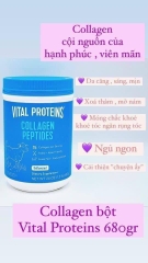 Bột collagen Vital Proteins Collagen Peptides Unflavored 680g của Mỹ (mẫu mới 2023 )