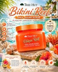 ✨ TẨY TẾ BÀO CHẾT BODY ĐƯỜNG DƯỠNG ẨM TREE HUT SHEA SUGAR BODY SCRUB HŨ 510G CỦA MỸ
