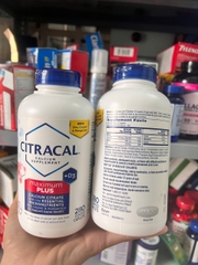 VIÊN UỐNG BỔ SUNG CANXI VÀ VITAMIN D3 CITRACAL MAXIMUM PLUS HỘP 280 VIÊN CỦA MỸ