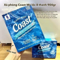 Lốc 8 cục xà phòng Coast Classic Scent Refreshing Deodorant Soap 113g/cục
