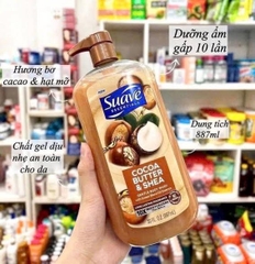 Sữa dưỡng thể Suave Cocoa Butter & Shea - Siêu mịn, siêu thơm 887ml HÀNG MỸ