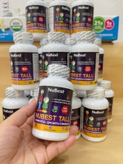 Viên uống hỗ trợ tăng chiều cao cho trẻ 2-9 tuổi và 10 tuổi trở lên. Nubest Tall 60 Capsules