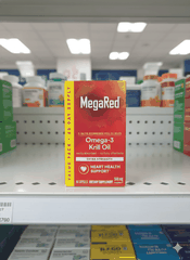 MegaRed Omega-3 Krill Oil Extra Strength 500mg – 80 viên | Hỗ trợ tim mạch – Hấp thu tốt – Không mùi tanh