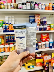 KEM CHỐNG NẮNG NEUTROGENA ULTRA SHEER DRY-TOUCH SUNSCREEN SPF 70 TUÝP 88ML CỦA MỸ