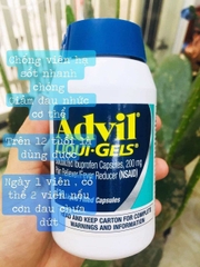 CHÍNH HÃNG MỸ Viên giảm đau sốt Advil Liqui-Gels 200mg 240 Liquid Capsules