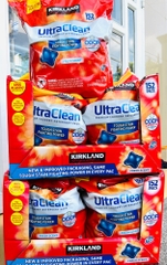 Mẫu mới dạng túi . Viên giặt Kirkland Ultra Clean 152 viên 3.04kg của Mỹ