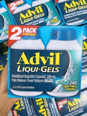 CHÍNH HÃNG MỸ Viên giảm đau sốt Advil Liqui-Gels 200mg 240 Liquid Capsules