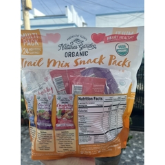 Hạt hữu cơ sấy khô Nature's Garden Organic Trail Mix Snack Packs 816g|Tăng cường năng lượng, Tốt cho tim mạch, Giàu Omega-3