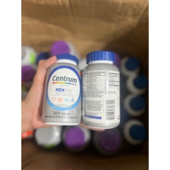 VIÊN UỐNG BỔ SUNG VITAMIN TỔNG HỢP CHO NAM GIỚI TRÊN 50 TUỔI CENTRUM SILVER MEN 50+ HỘP 200 VIÊN CỦA MỸ