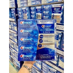 1 tuýp kem đánh răng crest 3d white advanced whitening tuýp 147g crest Mỹ