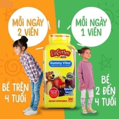 (date 2025) Kẹo gấu bổ sung Vitamin L’il Critters Gummy Vites Mỹ 300 viên date 2025