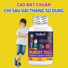 Viên uống NuBest Tall 10+ tăng chiều cao cho bé từ 10 tuổi 60 viên của Mỹ