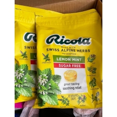 [date mới 2027] 1 gói Kẹo ngậm ho thảo dược ricola gói 105 viên của mỹ giảm ho, khàn giọng