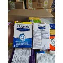 VIÊN UỐNG LONG ĐỜM, GIẢM TẮC NGHẼN NGỰC MUCINEX EXTENDED-RELEASE 600MG HỘP 80 VIÊN
