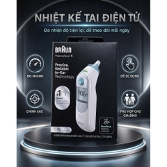 [CHÍNH HÃNG MỸ] Nhiệt Kế Tai Điện Tử Braun ThermoScan 5 (IRT6500) – Độ Chính Xác Tuyệt Đối Cho Cả Gia Đình