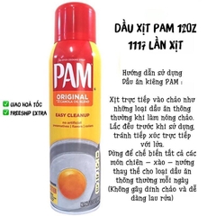 Xịt chống dính PAM Original 340g – Hàng Mỹ – Hàng Mỹ chính hãng