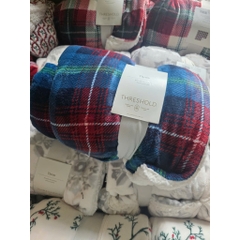 Chăn Throw Threshold –  127 × 152 cm (50 × 60 in) Siêu Mềm Mịn, Ấm Áp – Hàng Mỹ