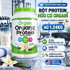 [HÀNG MỸ] Bột Protein Hữu Cơ Thực Vật Orgain Organic Protein Powder (Hộp 920g - 1200g - 1240g)