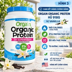 Bột Đạm Thực Vật Hữu Cơ Orgain Organic Protein – Hương Chocolate Thượng Hạng (920g)
