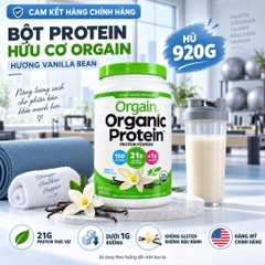 [HÀNG MỸ] Bột Protein Hữu Cơ Thực Vật Orgain Organic Protein Powder (Hộp 920g - 1200g - 1240g)