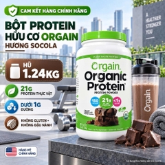 [HÀNG MỸ] Bột Protein Hữu Cơ Thực Vật Orgain Organic Protein Powder (Hộp 920g - 1200g - 1240g)