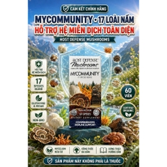 [HÀNG MỸ] Viên 17 Loại Nấm Hữu Cơ Host Defense MyCommunity (Hộp 60 Viên)