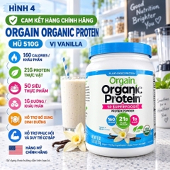[HÀNG MỸ] Bột Protein Hữu Cơ Thực Vật Orgain Organic Protein Powder (Hộp 920g - 1200g - 1240g)