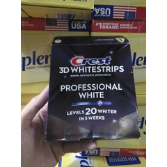 LEVEL 20 -40 Miếng dán trắng răng Crest 3D Whitestrips Professional White (40 miếng)