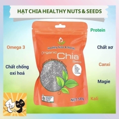 Hạt chia Úc hữu cơ Healthy Food Organic Chia Seed Orange t ốt cho sức khỏe 500g