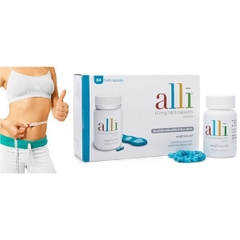 Viên uống giảm cân Alli Orlistat 60mg Capsules Weight Loss Aid 60 viên
