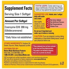 Viên Uống Hỗ Trợ Tim Mạch Nature Made CoQ10 200mg – Hộp 140 Viên