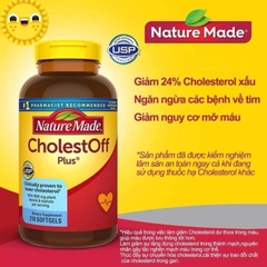 (Chính _hãng) Viên uống giảm CholestOFF Plus Nature Made, 210 viên của MỸ