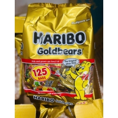 [CHÍNH HÃNG MỸ] Kẹo Dẻo Gấu Haribo Goldbears - Túi Multipack 125 Gói Nhỏ Tiện Lợi