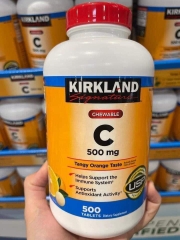 Kẹo ngậm bổ sung Vitamin C Kirkland Signature Vitamin C 500mg 500 viên