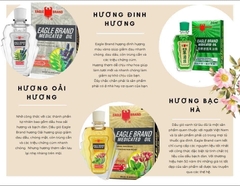 GIÁ SỈ Dầu gió xanh Con Ó của Mỹ Eagle Brand Medicated Oil One Dozen (Lốc 24ml x12 chai)