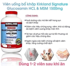 GLUCOSAMIN MỸ 1500MG KIRKLAND - 375 viên. date 2024