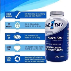 One A Day Man’s Multivitamin 50+ Mẫu mới 300 viên USA