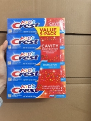 lốc 5cây) Kem đánh răng cho bé Kid’s Crest Cavity Protection