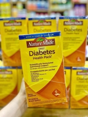 date 1/2025 Hộp đựng viên điều hòa Nature Made Diabetes 60 gói tiểu đường