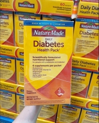 date 1/2025 Hộp đựng viên điều hòa Nature Made Diabetes 60 gói tiểu đường