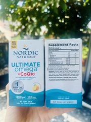 Viên uống dầu cá Omega và CoQ10 Nordic Naturals tăng cường sức khỏe tim mạch.